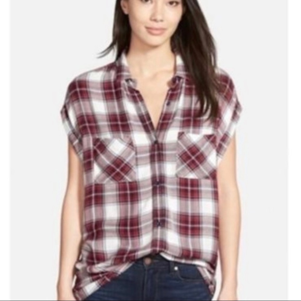Rails Sleeveless Plaid Britt Shirt